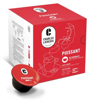 Produktbild von Kaffeekapseln geeignet für NESCAFÉ® Dolce Gusto® Charles Liégeois Puissant, 16 Stk.