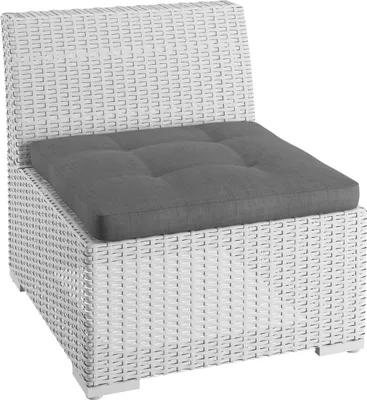 Produktbild von sunnypillow Gartenkissen Sitzkissen für Rattanmöbel UV - beständig 50x50x10 cm Anthrazit