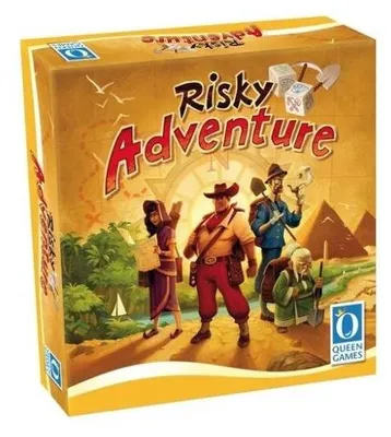 Produktbild von Risky Adventure – Brettspiel – Queen Games – 2-4 Spieler – 8+