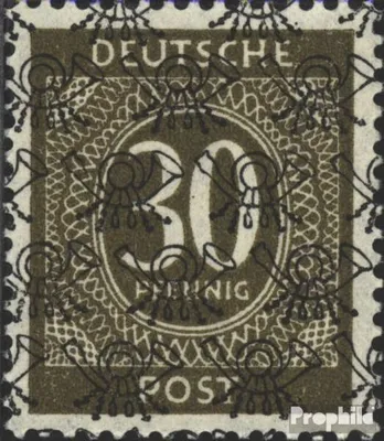 Produktbild von Briefmarken Bizone (Alliierte Besetzung) 1948 Mi 63II  postfrisch Posthörnchen (Netzaufdruck)