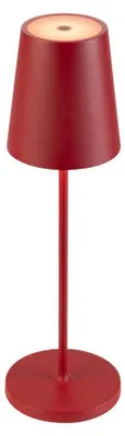 Immagine prodotto di SLV 1007694 VINOLINA TWO, lampada da tavolo ricaricabile a LED IP65, 2200/2700/3000K, TOUCH, rosso