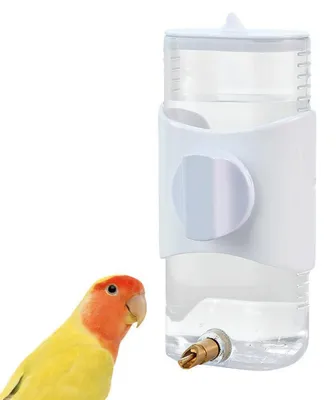 Produktbild von Wasserflasche für Vögel 280ml Automatischer Wasserspender Kleintiertränke Weiß