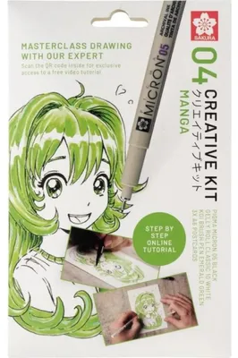 Productafbeelding van SAKURA POAK3B SAKURA Creatieve set voor manga, 3 stiften + papier