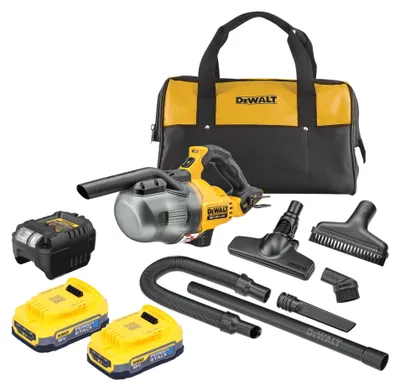 Zdjęcie produktu dla Odkurzacz akumulatorowy DeWalt DCV 501 LE2 18 V 0,7 l klasa pyłu L + 2x akumulator Powerstack 1,7 Ah + ładowarka