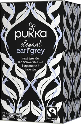 Produktbild von Pukka Elegant Earl Grey, Kräutertee, 40 g, Bergamotte, Schwarzer Tee, Lavendel, Zitrone, CE, 1 Stück(e), Fair for Life