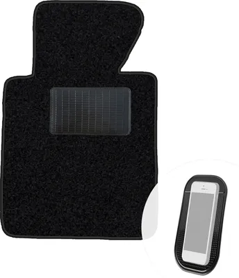 Produktbild von moto-MOLTICO Fahrer Fußmatte Auto Velours Fahrerseite Autoteppiche Schwarz Fahrermatte 1-teilig passend für BMW 3er E46, Compact, Coupe 1998-2006