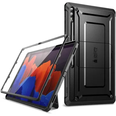 Immagine prodotto di Custodia protettiva per Samsung Galaxy Tab S10/S9/S8 Ultra da 14,6 pollici, con protezione per lo schermo e supporto, colore nero