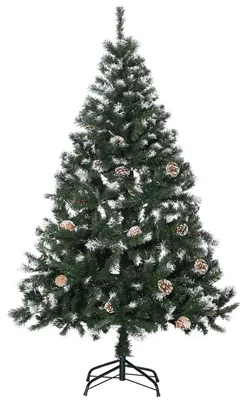 Produktbild von HOMCOM Künstlicher Weihnachtsbaum, 150 cm Christbaum mit Kunstschnee, Indoor