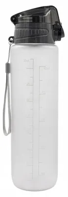 Produktbild von Motivationsflasche Tritan 500 ml Grau Klar