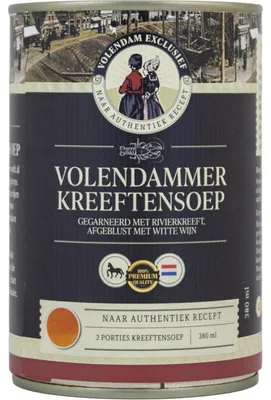 Image de Volendam Exclusief Volendammer Kreeftensoep 380 ml – soupe crémeuse au homard