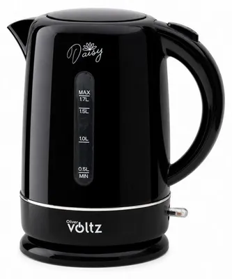Obrázek produktu pro Rychlovarná konvice Oliver Voltz Daisy OV51230W, 2200 W, 1,7 l, Automatické vypnutí, Černá