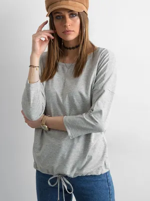 Produktbild von Basic Feel Good Langarm-T-Shirt für Frauen Ksikes grau L