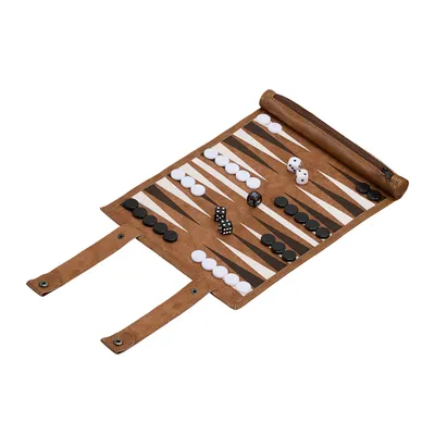 Produktbild von relaxdays Backgammon na válcování
