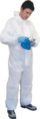Produktbild von Einweg-Lackierschutzanzug Overall mit Kapuze Gr. XXL