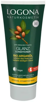 Produktbild von LOGONA Shine Conditioner, Frauen, Nicht-professionelle Haarspülung, Sprödes Haar, beschädigtes Haar, Anti-Frizz, Nährend, Glättend, Weichmachend, 200 ml, Tube