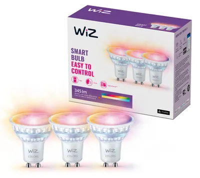 Smart LED Spot 3er-Pack – GU10, 50 W, Glas, Wi-Fi