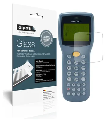 Produktbild von 2x Schutzfolie für Unitech HT630 matt - Anti-Shock 9H Folie dipos Glass