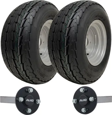 Immagine prodotto di 20.kit rimorchio 5x8.00-10 Ruote ad alta velocità omologate per la circolazione stradale ALKO Mozzo e assale bloccato 750 kg