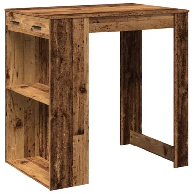 Obrázok produktu pre Barový stôl staré drevo 102x70x103,5 cm kompozitné drevo