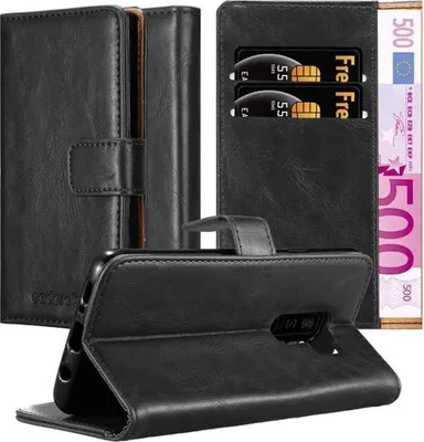 Obrázek produktu pro Cadorabo Case for Samsung Galaxy S9 PLUS Protective Cover in Black Pouzdro na mobilní telefon typu kniha Case Luxury