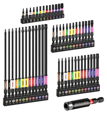 Produktbild von Ein 52-teiliges Torx-Schraubendreher-Bitset mit magnetischem Bitaufnehmer