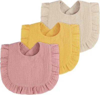 Produktbild von Famanu Baby-Lätzchen aus Baumwolle - Bandana-Design, saugfähig, für Neugeborene und Kleinkinder