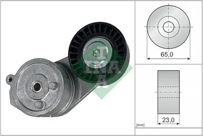 Produktbild von INA 534 0828 10 Riemenspanner Keilrippenriemen für FIAT 500 (312) Ø65mm Rolle