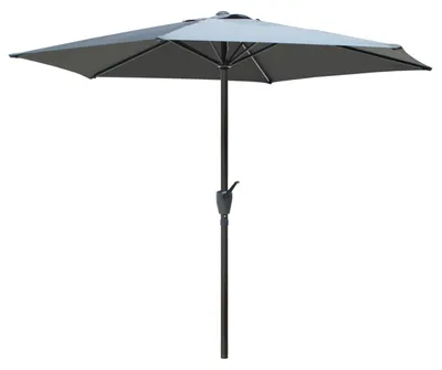 Immagine prodotto di Ombrellone inclinabile, 270 cm, grigio antracite, con manovella, protezione UV 50+