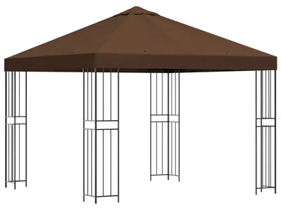 Immagine prodotto di Gazebo vidaXL 3 x 3 m, marrone, in poliestere e acciaio, 190 g/m²