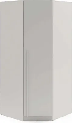 Produktbild von Furniture24 Eckkleiderschrank Braga Br4S Eckschrank 95 X 210 X 95 Cm - Platingrau