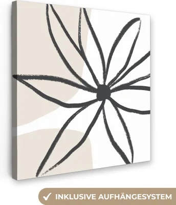 Obrázek produktu pro OneMillionCanvasses® - Plátno - Květiny - Minimalismus - Pastel, nástěnná malba, nástěnné dekorace obrazy obývací pokoj, 20x20cm