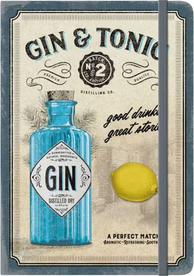 Produktbild von Nostalgic-Art - DIN A5 Notizbuch - Open Bar - Gin & Tonic Drinks & Stories