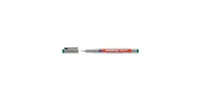 Produktbild von Edding 151 F, Grün, Fein, Kunststoff, Rund, Tinte auf Wasserbasis, 0,6 mm