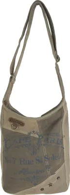 Produktbild von Sunsa Canvas Umhängetasche. Vintage Stil Crossbody Hobo.  Braune khaki Tasche.