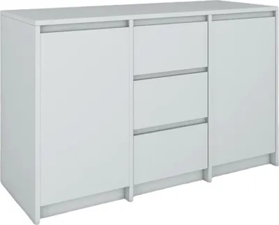 Produktbild von BDW, Kommode mit Schubladen, Sideboard Wohnzimmer, 120x100cm, Hellgrau