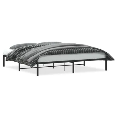 Obrázek produktu pro Kovový rám postele černý 200 x 200 cm