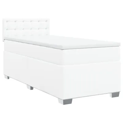 Immagine prodotto di vidaXL Letto a molle con materasso bianco 80x200 cm in Pelle finta
