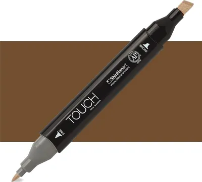 Obrázok produktu pre Obojstranný alkoholový popisovač Fine & Chisel TOUCH, BR102 Raw umber