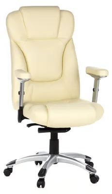 Obrázok produktu pre hjh OFFICE Profesionálna manažérska stolička EMBASSY 200 Ergonomická kancelárska stolička s podrúčkami (výškovo nastaviteľná) Otočná stolička zo syntetickej kože do kancelárie, domácnosti