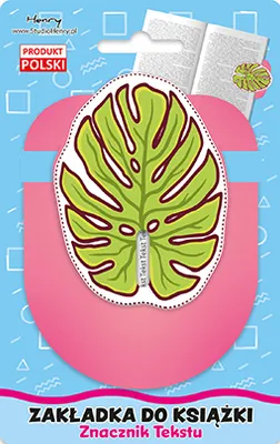 Produktbild von Lesezeichen mit Monstera-Blatt-Motiv