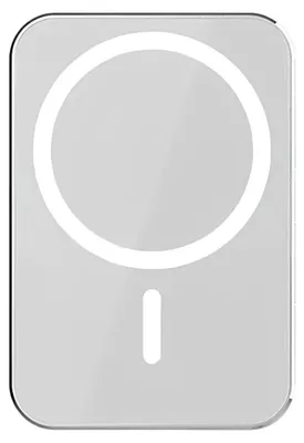 Productafbeelding van Draadloze MagSafe powerbank voor iPhone, 5000 mAh, wit