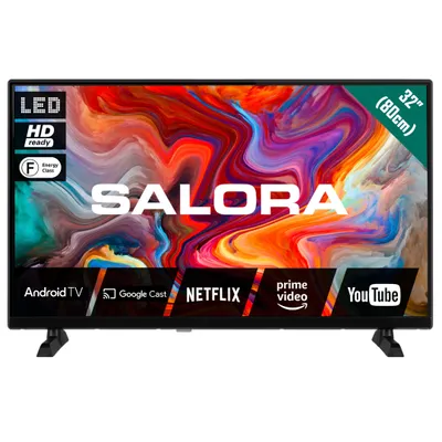 Immagine prodotto di Salora SMART32TV, 81,3 cm (32"), 1366 x 768 pixel, LED, Smart TV, WLAN, nero