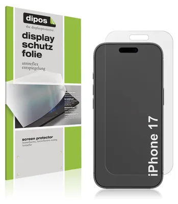 Produktbild von 4x Schutzfolie für Apple iPhone 17 matt Displayschutzfolie Folie Display Schutz dipos