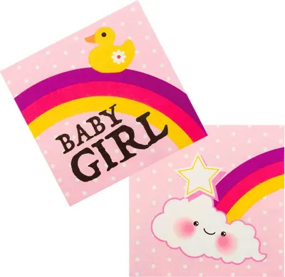 Produktbild von 12 Baby Girl Servietten