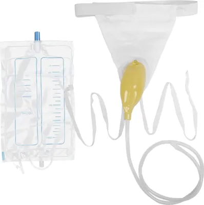 Produktbild von Männer-Urinal, männliches Uriniergerät, Trichter-Urinbeutel für ältere bettlägerige Patienten, 1000 ml