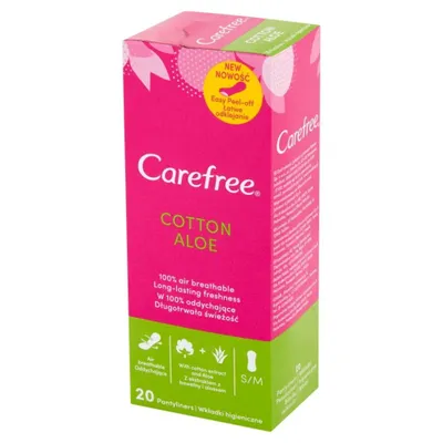 Produktbild von Carefree Baumwolle Aloe Wkładki higieniczne, 20 sztuk