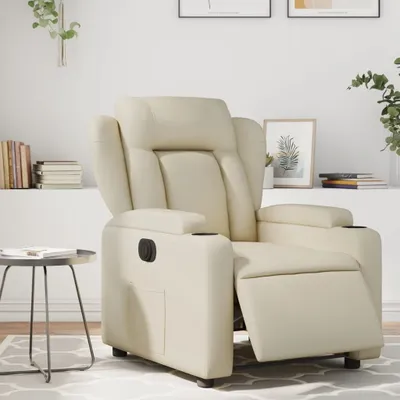 Produktbild von Relaxsessel Einzelsofa Elektrisch Creme Kunstleder 3204531