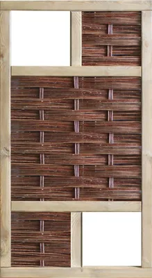 Produktbild von Zaun Teilelement, Weidengeflechtzaun Labo-3D 94 x 180 cm braun