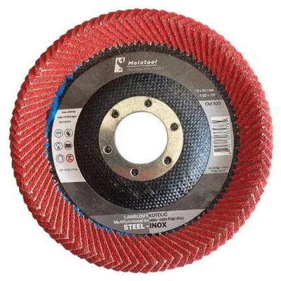 Produktbild von Doppelseitige Lamellenschleifscheibe Molatool Keramik 115 mm P100