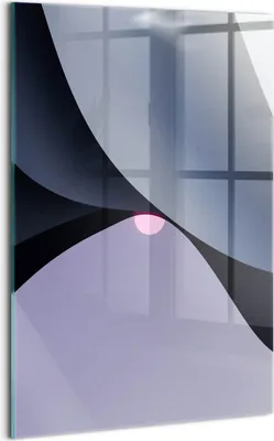 Produktbild von Designer Glasbild - Wandbild - Glas Bild - 40x60 cm - Abstrakte Formen